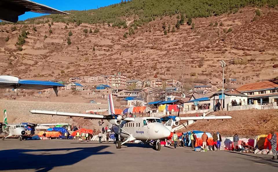 नेपाल एयरलाइन्सले सात महिनापछि नेपालगञ्ज–हुम्ला हवाई उडान शुरु गरयो