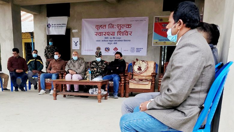 नेपाली सेनाद्धारा खजुरामा निशुल्क स्वास्थ्य शिविर सञ्चालन, नौ सय जनाले उपचार गराए