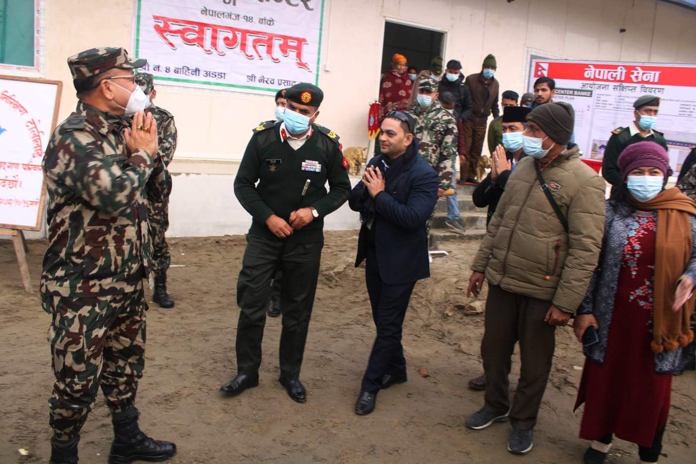 नेपाली सेनाको निरीक्षण विभागको टोलीद्धारा होल्डिंग सेन्टरको निरीक्षण