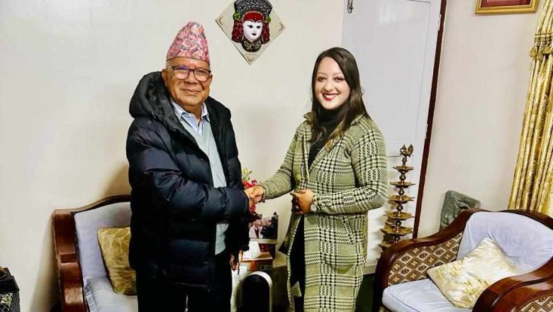 पुर्वप्रधानमन्त्री नेपाल र नेपाली काँग्रेस प्रचार विभागका केन्द्रिय सदस्य शर्माविच राजनीतिक भेटघाट