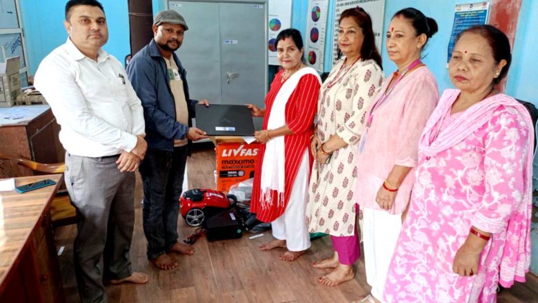 मानवबेचविखन नियन्त्रण गर्न साथी संस्थाको सूचना केन्द्रलाई सामाग्री हस्तान्तरण