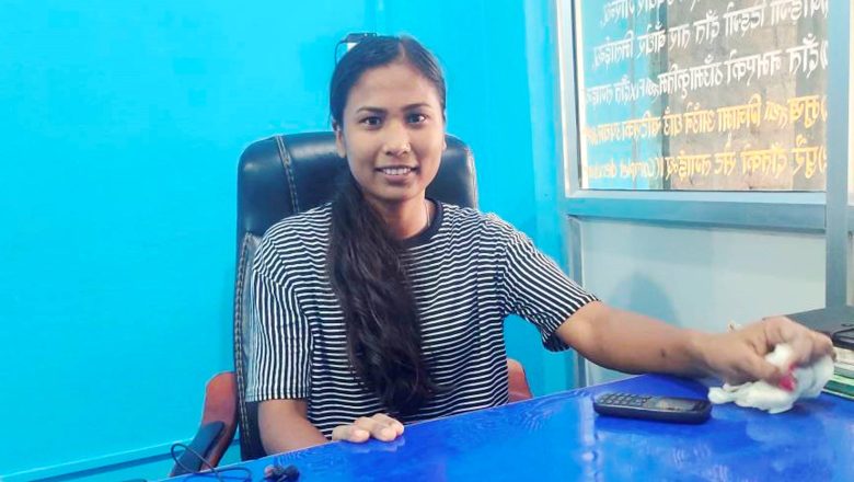 डेन्टल चियर साइड सहायक तालिम लिएर क्लिनिकमा व्यस्त राजापुरकी आकृति चौधरी