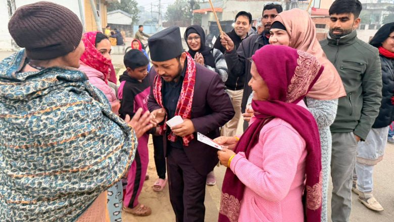 बाँके २ का उम्मेदवार दिपेन्द्र विष्टले डुुडुवा र नेपालगन्जमा मतदाता भेटघाट तिव्र पारे