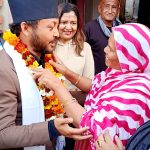 नेकपाका उम्मेदवार विष्टलाई नेपालगन्ज ७ मा जनताको घरदैलोमा भव्य स्वागत