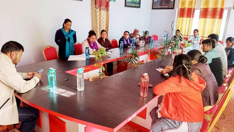 बर्दिया राजापुरमा मानवबेचविखन नियन्त्रण स्थानीय समितिको बैठक सम्पन्न