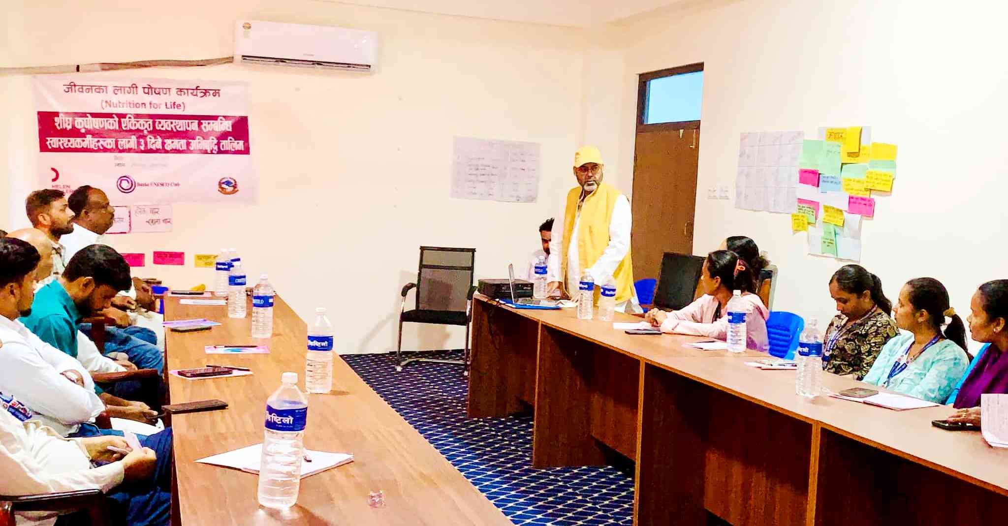 नरैनापुरमा कुपोषण व्यवस्थापन सम्बन्धी क्षमता अभिवृद्धि तालिम सम्पन्न