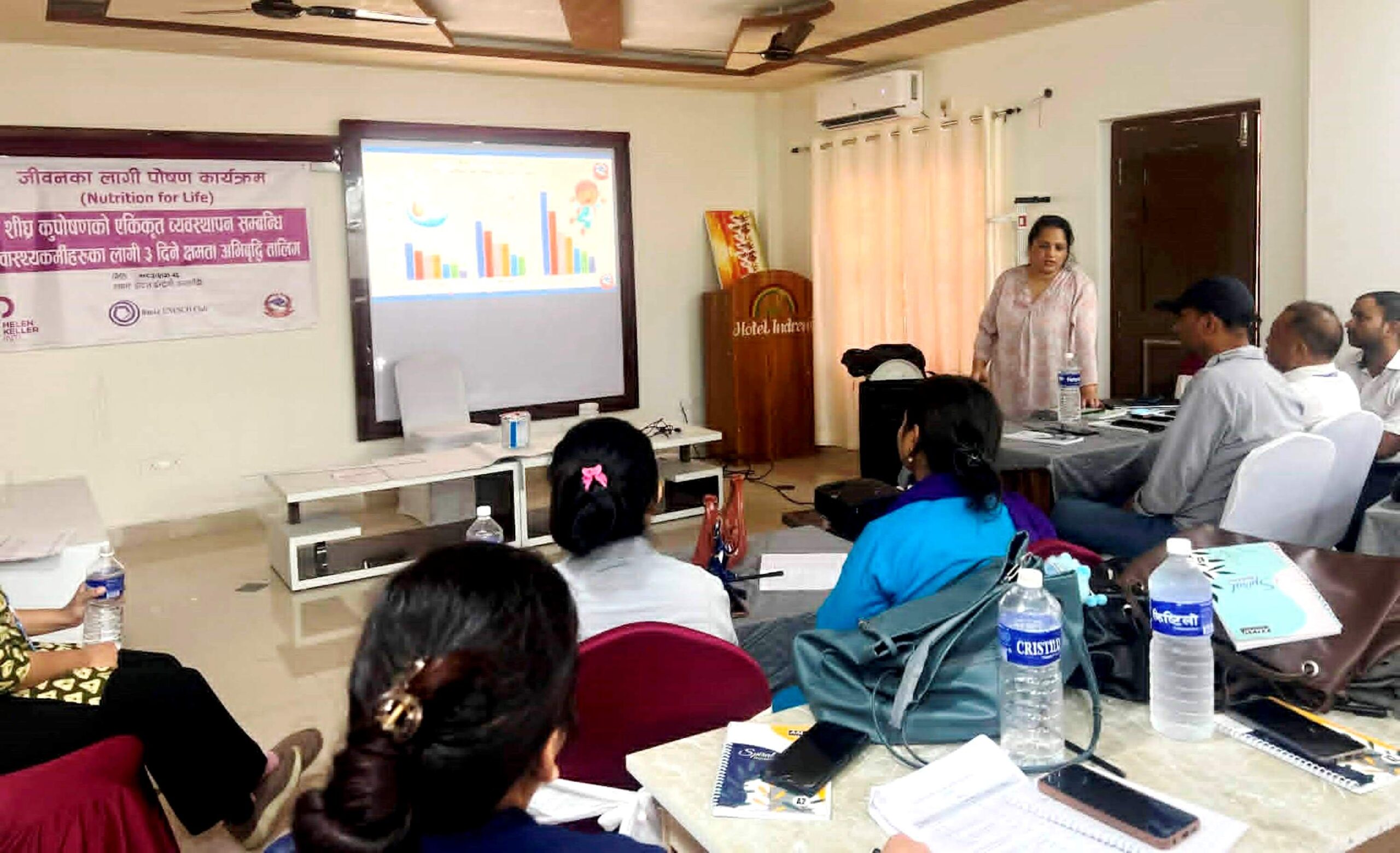 डुडुवाका स्वास्थ्यकर्मीलाई कुपोषण ब्यबस्थापनसम्बन्धी क्षमता अभिवृद्धि तालिम